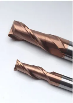 

D6*15*SD6*50*2F Carbide 2 Flute Flat Square End Mills For Commom steel ,Iron TiXCo coating