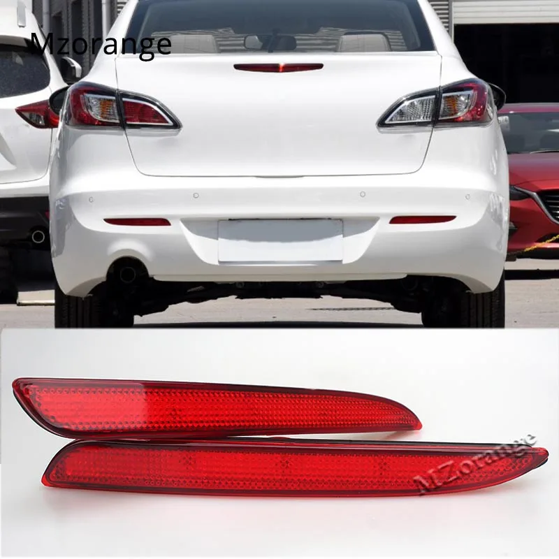 

Tail Light For Mazda 3 2010 2011 2012 2013 MAZDA SPEED 3 Axela Sport Red Lens Red LED Rear Bumper Reflector Brake Light Lamps