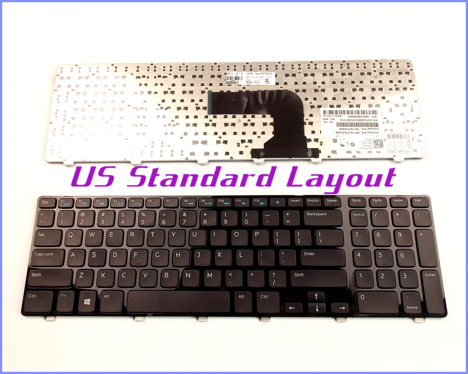 

New US Layout Keyboard for Dell Inspiron 17 3721 N3721 PK130T32A00 0JJNFF Laptop/Notebook