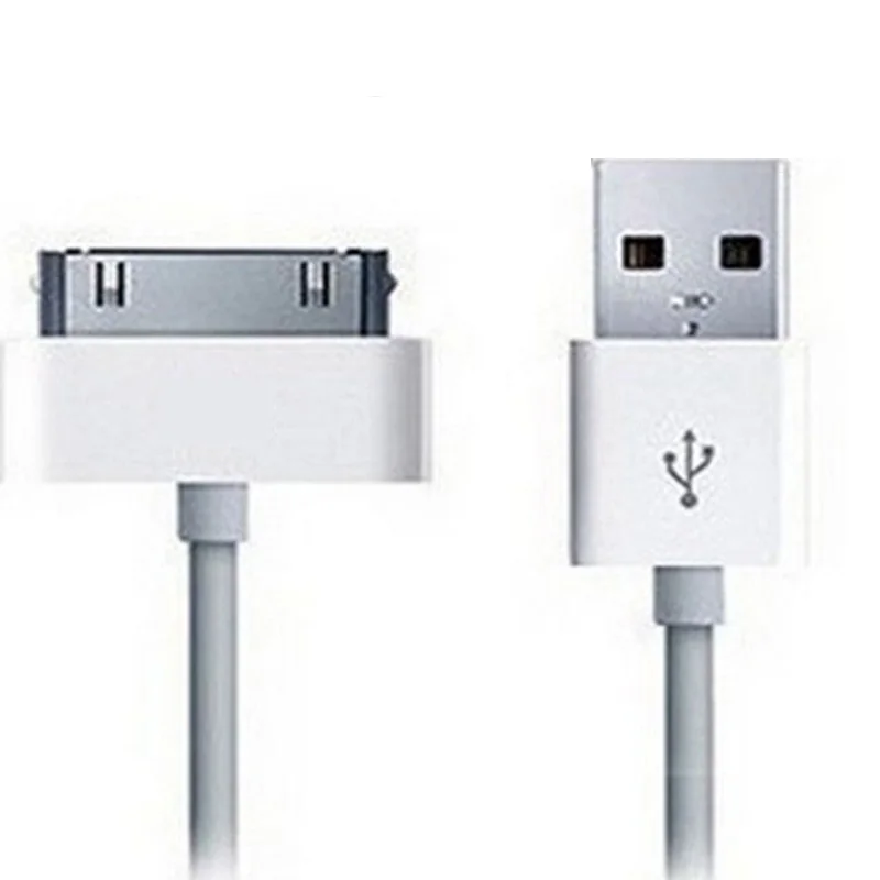 

1M White 30pin Cable Charge Charging Sync Data Charger Cable For iPhone 4S 4 Cable, For iPad 3 Cable