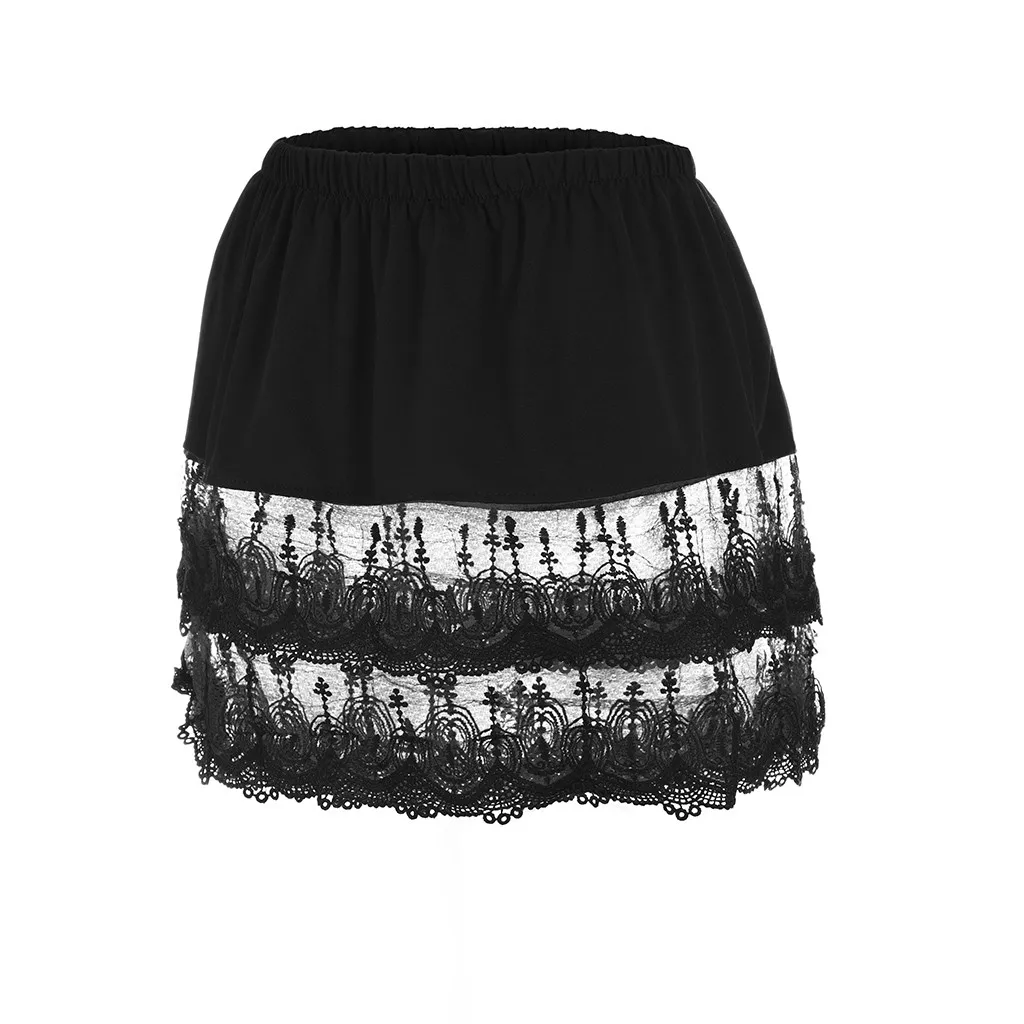 Летние юбки женские Многослойные прозрачные кружевные трусики-расширители плюс размер юбка плюс размер XL-5XL вечерние повседневные юбки