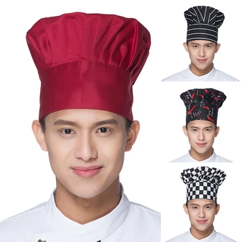 

High Quality Wholesale Sushi Chef Waiter Hats Adult Restaurant Hotel Bakery Canteen Chef Cooker Workwear Fold Cap hotel uniform