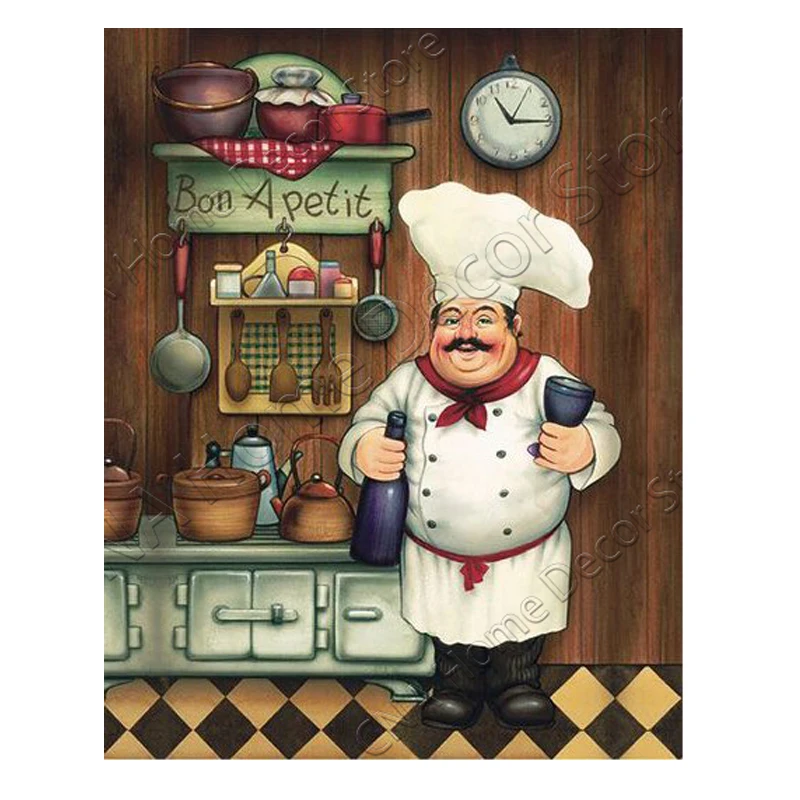 

DIY 5D Square Diamond Painting Cross Stitch Kits cooker Embroidery Painting Kitchen Room Decor Full Mosaic Pattern RM0036