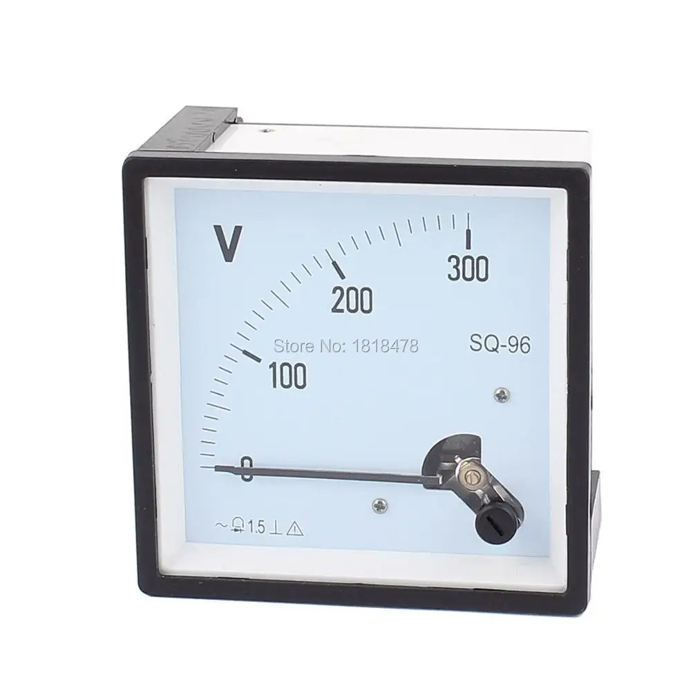 

SQ96 Pointer Needle AC 0-300V 450V 250V 500V Volt Tester Panel Analog Voltmeter 96mm x 96mm