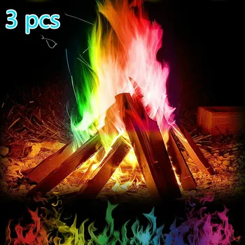

25g Magic Trick Flame Fire Colorful Flames Powder Pro Bonfire Sachets Pyrotechnics Stage Street Fashion Magic Shows Funny Toy