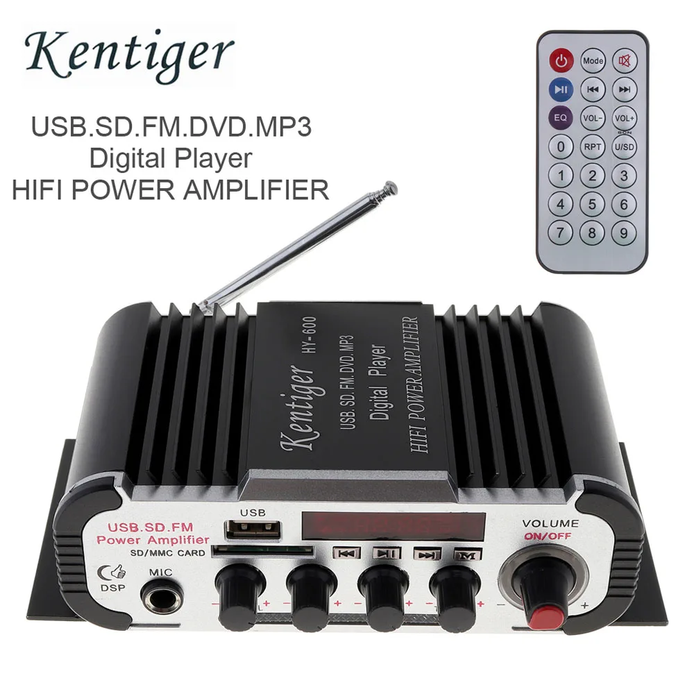 DC 12V 2CH HIFI Auto font b Car b font Power Amplifier FM Radio Stereo font