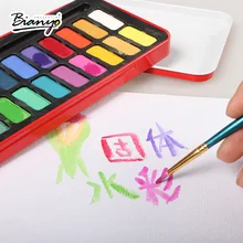 Aquarellfarben 24 farben/set Solid Guache Farbe fall Tragbare Perfekte Outdoor Malerei Pigment Kinder Geschenk Kunst Liefert AGW024