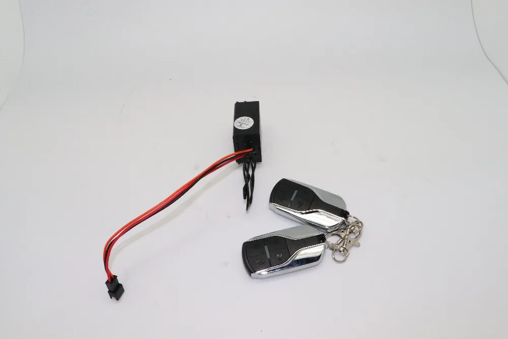 Противоугонная система Двойной пульт дистанционного управления ключ E скутер сигнализация серебристый и Предупреждение маленький размер два колеса скутер 11 дюймов части