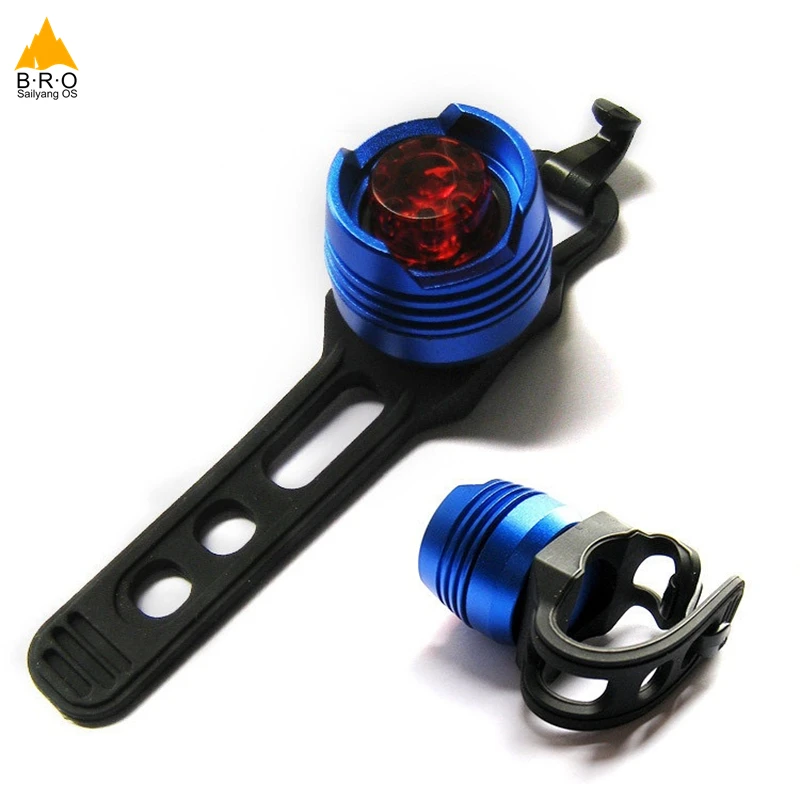 

Cycling Mountain Bike Red LED Front Rear Safety Warning Lamp MTB Waterproof Bicycle Light Aluminum Head Taillight 10 Colors