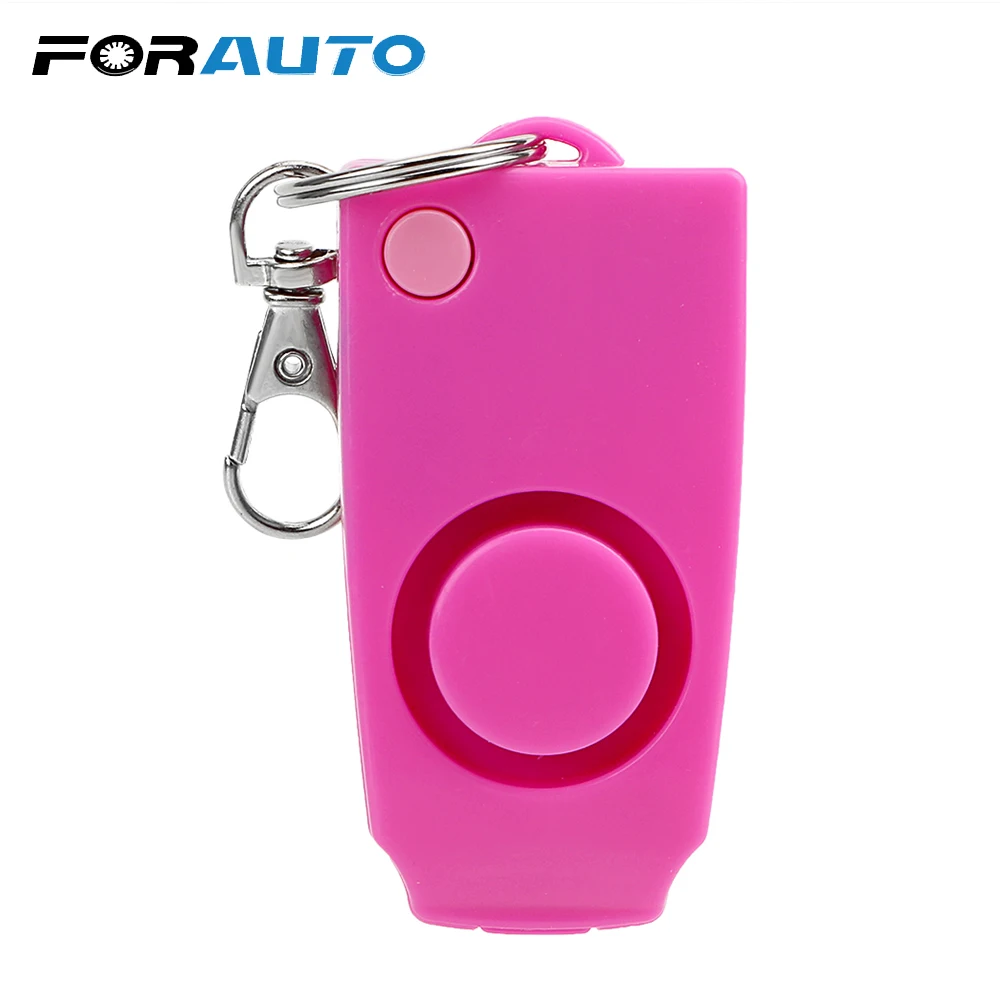 

FORAUTO Car Key Ring Loud Alert Attack Panic Key Chain Personal Anti-rape Device Alarm Keyring Personal Security Keychain