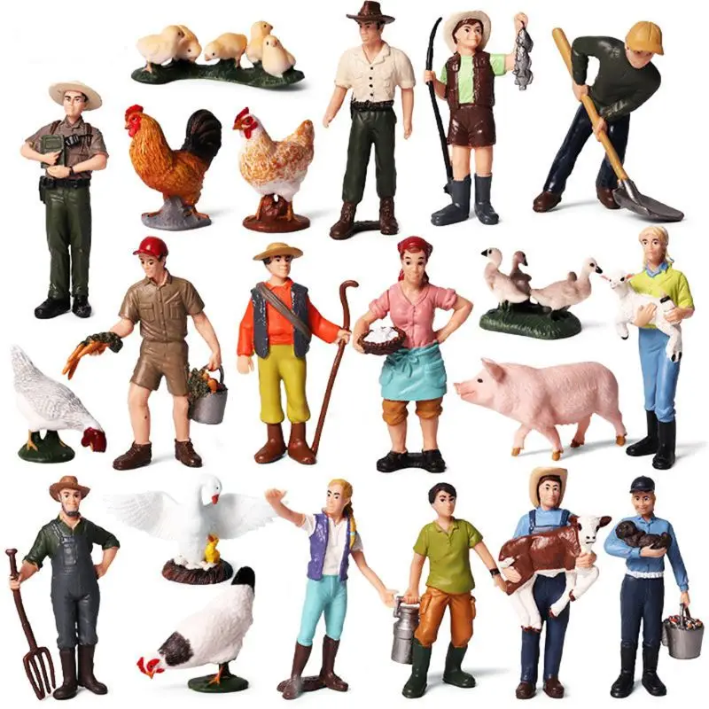 

1:25 Scale Farm Human Figure Worker Model Resin Miniature 3.5in-2.8in
