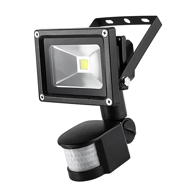 AC85 265V Super Bright LED Flood Light Outdoor Lamp 10W PIR Motion