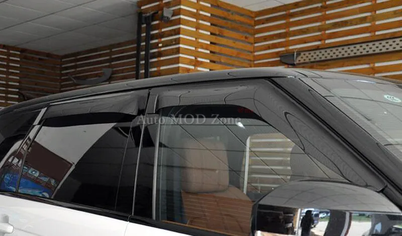 4pcs Window Visor Vent Shade Rain Sun Wind Guard Cover For Land Rover Range Rover Sport