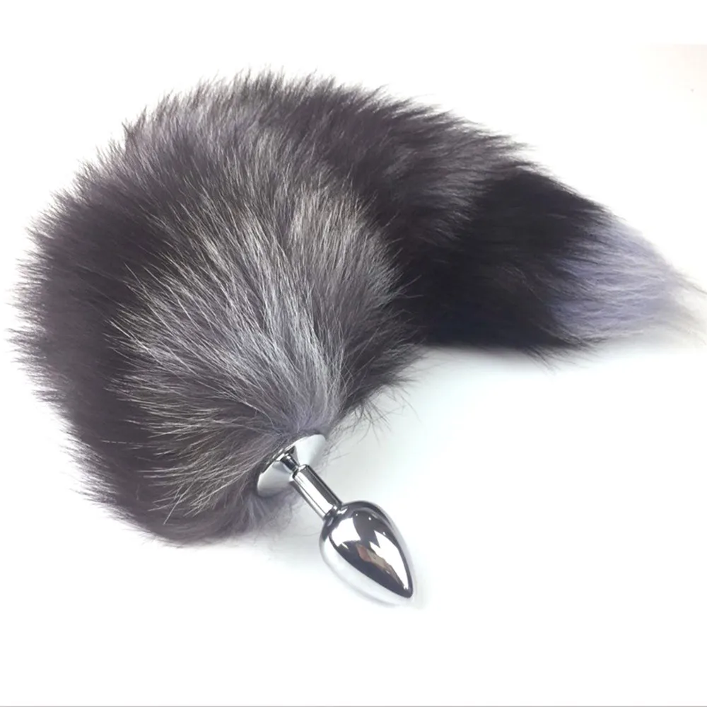 

Funny Stainless Steel Fox Tail Soft and really interesting to stimulate adult toys for men A#