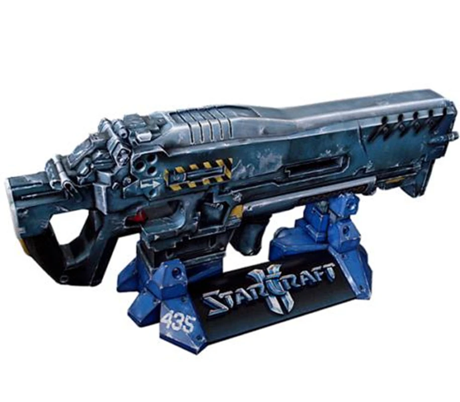 Starcraft 2 Terran пистолет оружие 1:1 ручной сборки diy 3D бумажный модельный комплект