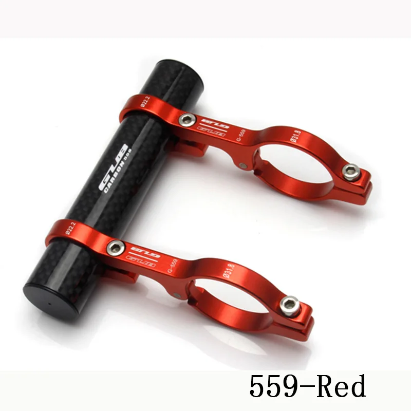Style 2-Red GUB углеродное волокно велосипедный руль удлинитель Удлинительное крепление лампы ЧПУ легкий MTB дорожный велосипед фонарик компьютерный держатель телефона - Цвет: Style 2-Red