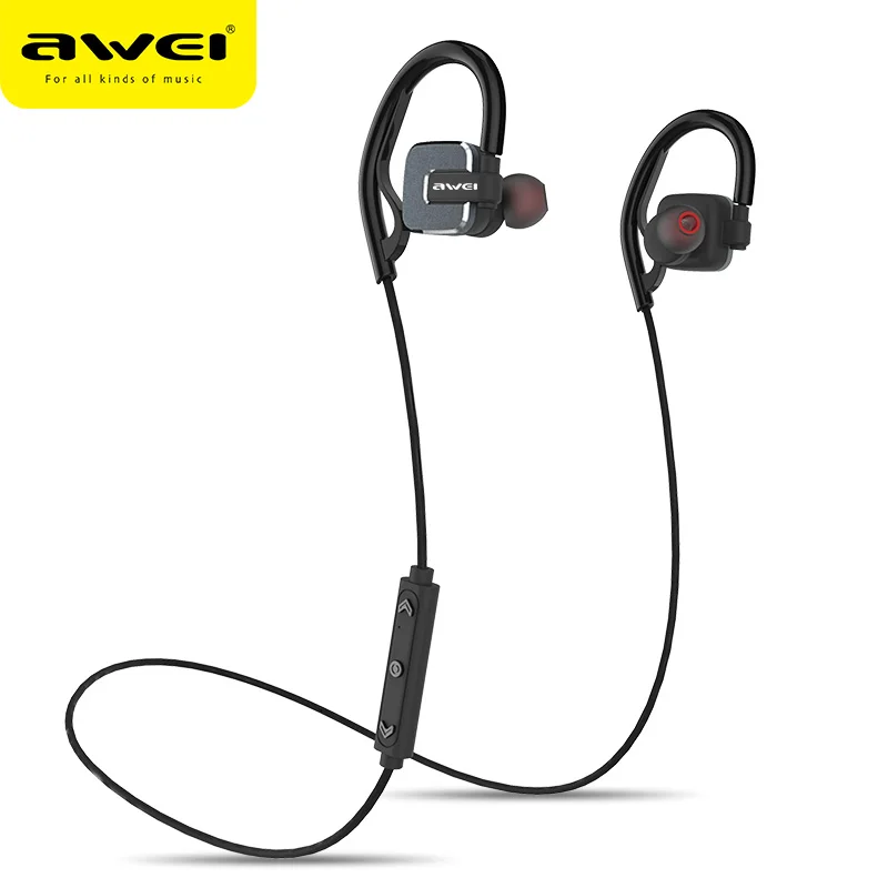 Awei A630BL Bluetooth наушники гарнитура беспроводные наушники стерео звук спортивный динамик для iPhone Xiaomi samsung fone de ouvido - Цвет: Black