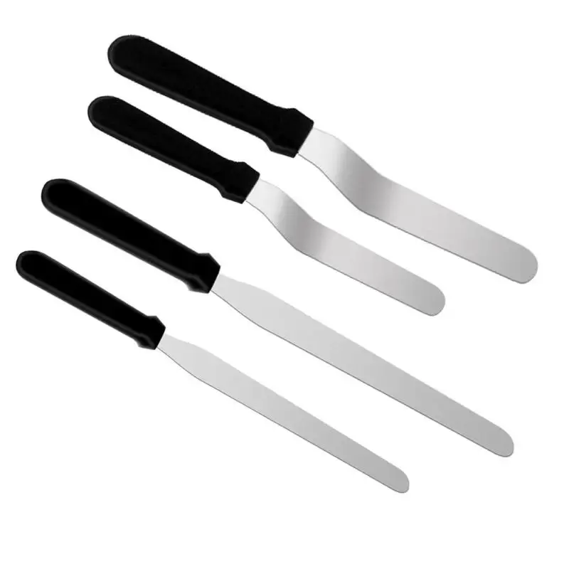 

6/10 inch Stainless Steel Cake Spatula Butter Cream Scraper DIY Baking Tool for Household Bakware Cake Scraper Kitchen Gadgets