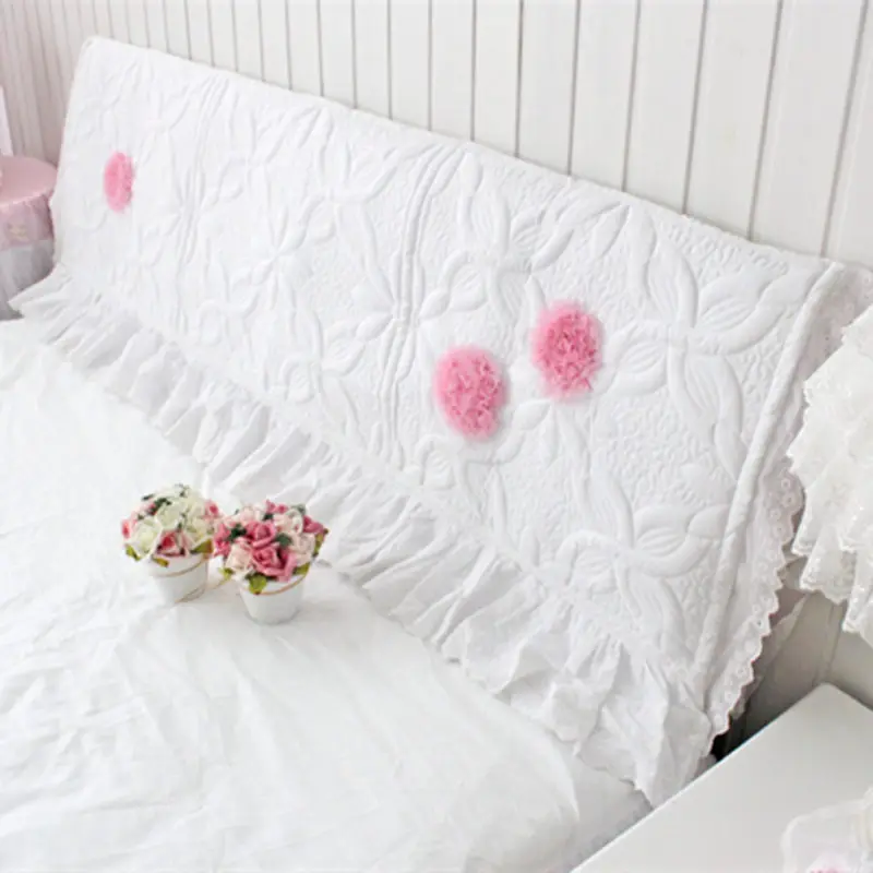 Buy White Romantic Princess bed headboard cover