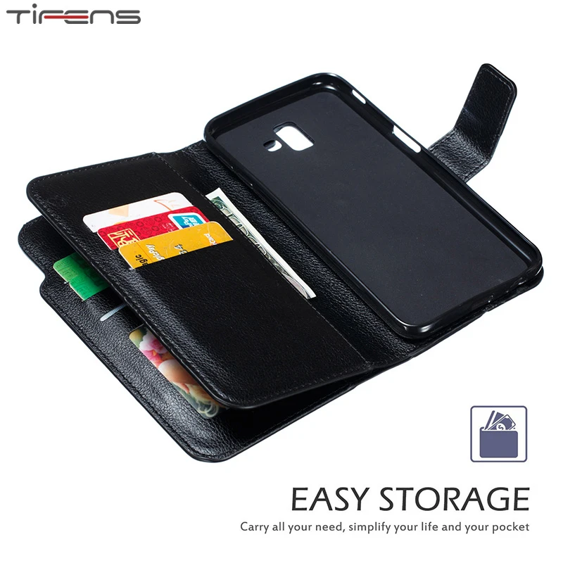 

Wallet J4plus J6plus Flip Card Stand Cover Leather Case For Samsung Galaxy J4 J6 Plus J3 J5 J7 2017 2018 EU Carcasa Coque Etui