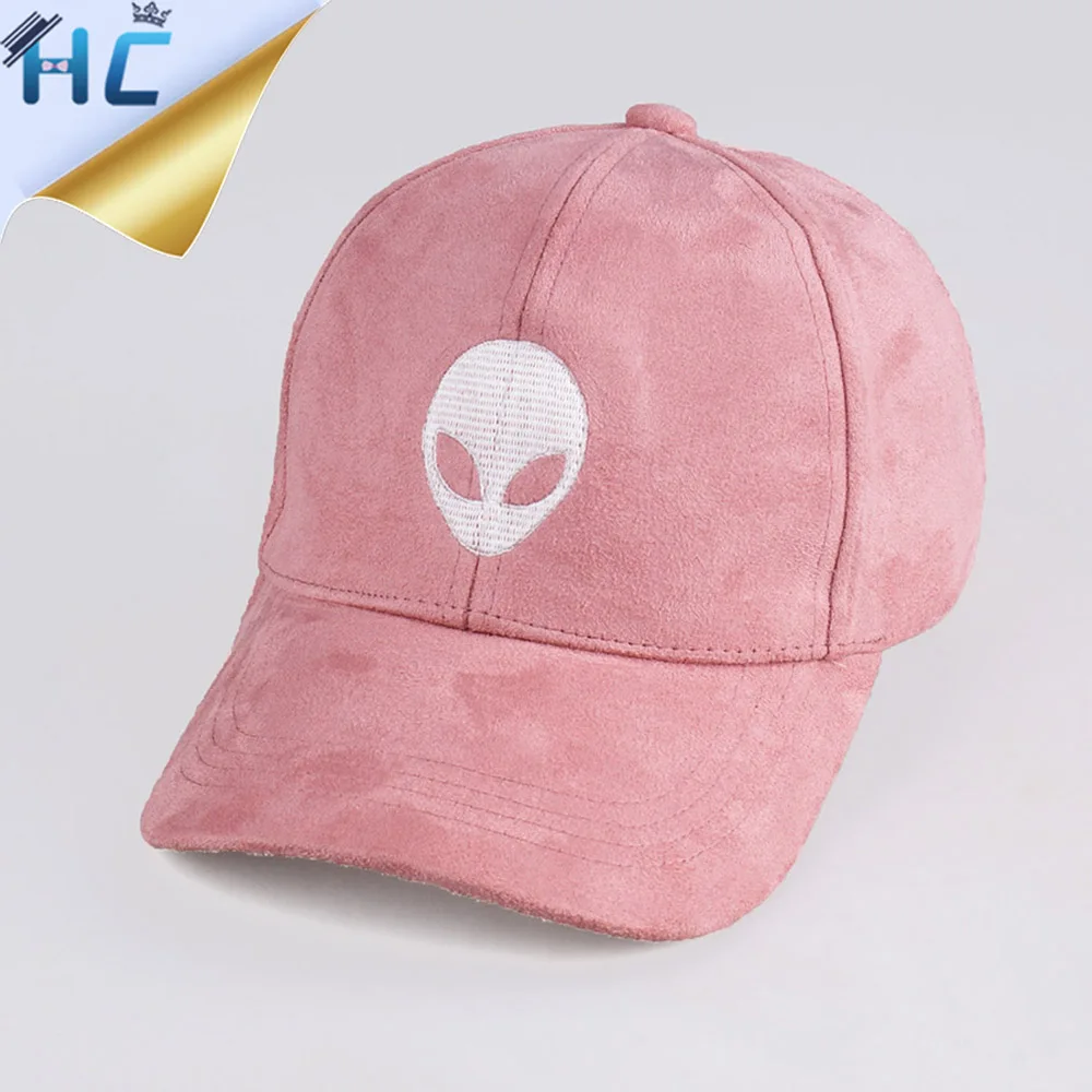 

2016 New Brand Gorras Aliens Outstar E.T UFO Fans Black Pink Suede Snapback Baseball Cap For Men Women Hip Hop Hat Casquette
