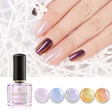 BORN PRETTY 6 мл Хамелеон верхнее покрытие жемчужные блестящие, для дизайна ногтей Уход за ногтями лак для маникюра Лак для ногтей цветной дизайн