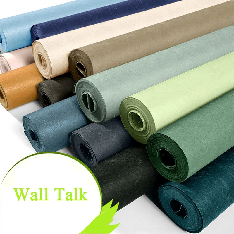 2842 36 De Réductionpapier Peint Moderne Décor à La Maison Vert Bleu Gris Solide Couleur Plaine Soie Papiers Peints Rouleau Pour Chambre Salon