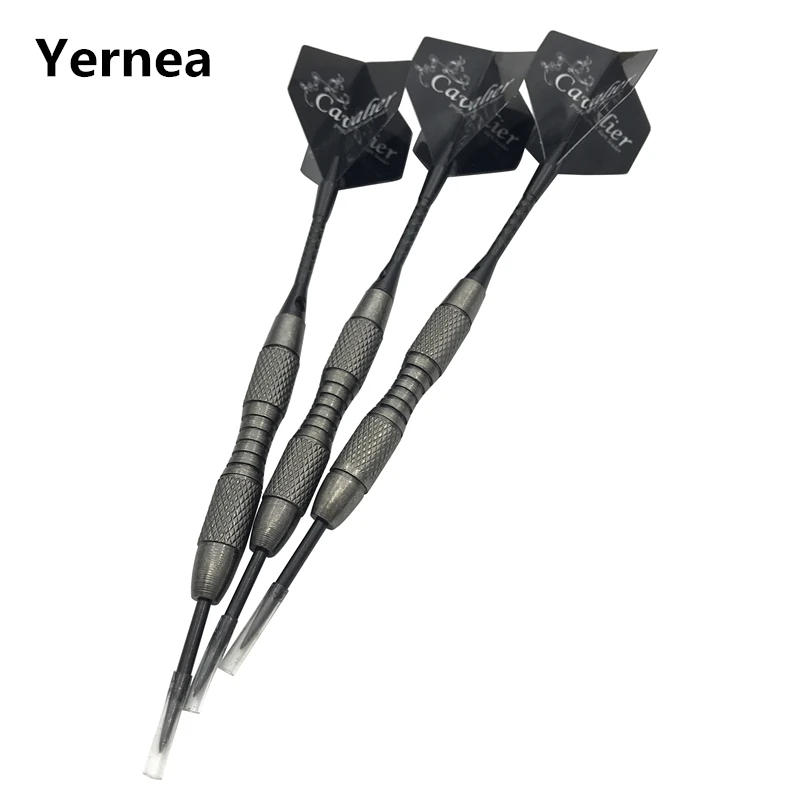 Yernea New 3Pcs Hard Darts 20g Standard Steel Pointed Darts Tungsten Dart Barrel Aluminium Alloy Shafts Dart Wing cyeelife tungsten 90% steel tip darts 23g with carry case aluminium shafts sharpener tool for competition professional dart set