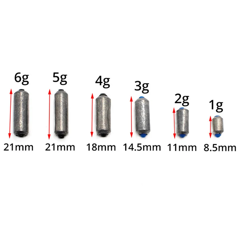Yuewins 5 шт. гири свинцовый рыболовный грузик для атлетического быстрого использования 1-6 г принадлежности для карпа рыболовные спортивные снасти инструмент Аксессуары QA296