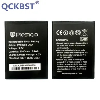 

New 2000mAh battery Replacement for Prestigio MultiPhone PAP3502 DUO Mobile phone+ Tracking Code