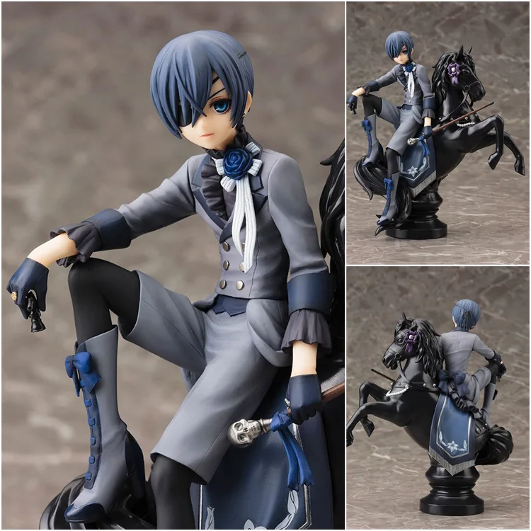 

Kotobukiya ARTFX J Black Butler Ciel Phantomhive Figure With Horse Circus Ver Toy Doll 7" 18cm