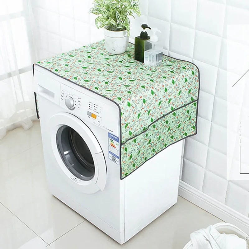 

2019 New Home Flamingo Multipurpose Washing Machine Cover Cloth Cover Towels Thick Dust Refrigerator 130cm*55cm