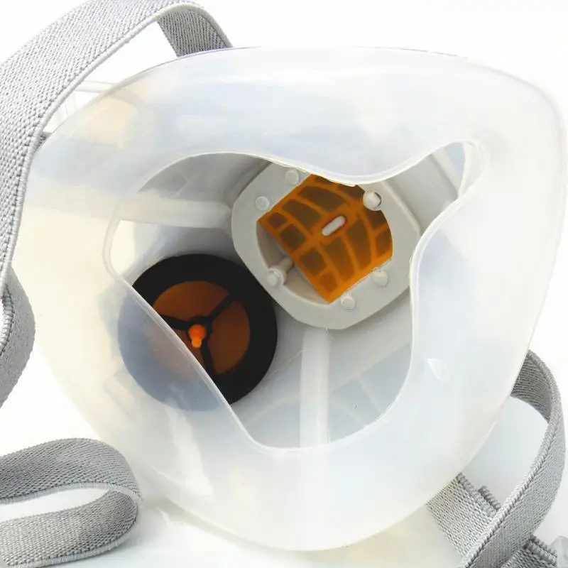 Professional Gel Dust Mask Respirators Anti Dust Grinding Fiber Half Mask Sanding Paint Protection Filter Protection Tools