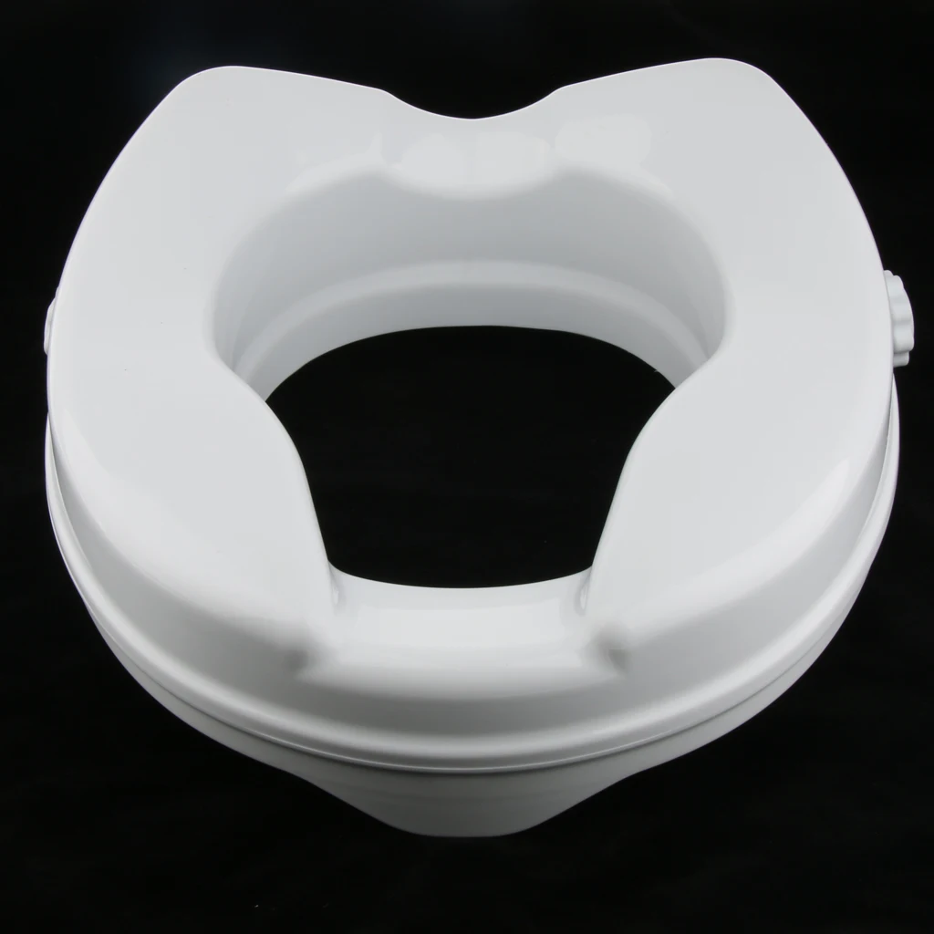 Pregnant Women Patient Elderly Handicapped Toilet Seat Riser Raised Elevated Lifter Extender Easy Installation