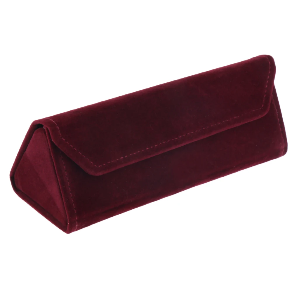 Folding Eyeglasses Hard Case Women Men Travel Glasses Box Suede Sunglasses Case Multicolor Spectacle Cases