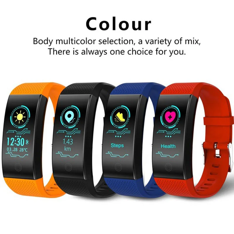 QW18-Smart-Bracelet-Watch-Sport-Color-Heart-Rate-Pedometer-Band-IP68-Waterproof-Wristband-Fitness-Tracker-For
