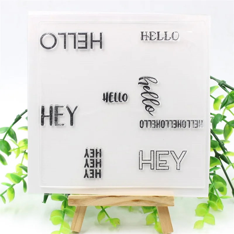 

KSCRAFT Turnabout Transparent Clear Silicone Stamps for DIY Scrapbooking/Card Making/Kids Fun Decoration Supplies 334