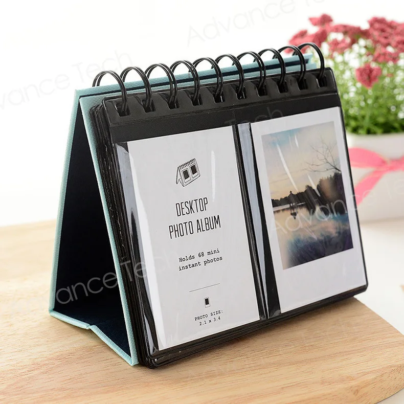 68 Pockets Polyester Instant Photo Album Picture Case for Fujifilm Instax Mini Film for credit card size book