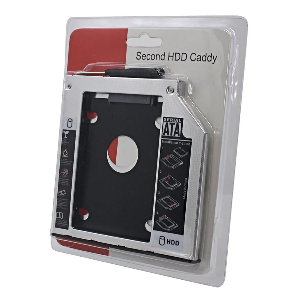 CHIPAL SATA на SATA 2nd HDD Caddy 9,5 мм 2," 2 ТБ SSD чехол Корпус жесткого диска адаптер для ноутбука CD-ROM DVD-ROM OptiBay