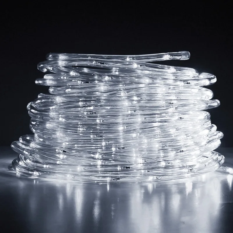 

Crystal Duralight Waterproof 4M 64 LED Strip Light LED Rope Light 2 Wire Flexible Durable Static 220V Waterproof IP65 UK/EU Plug