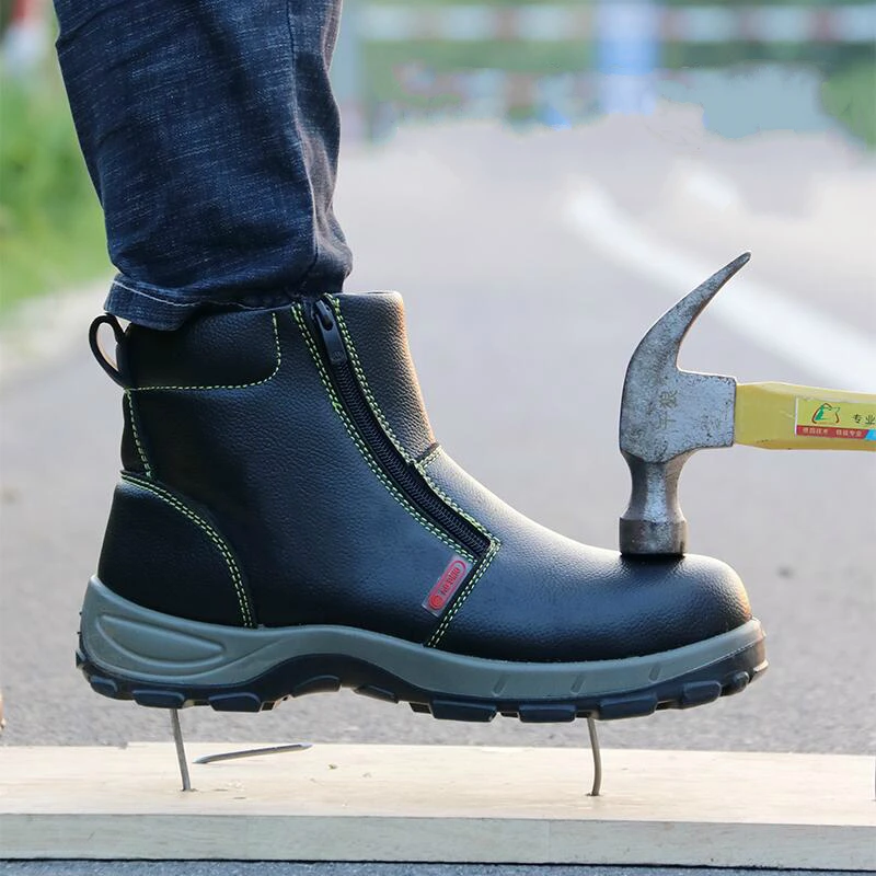 stylish steel cap boots