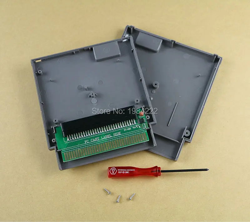 OCGAME Adapter Converter 60 Pin to 72 Pin with CIC chip installed For NES Console System with Cartridge case and screwdriver