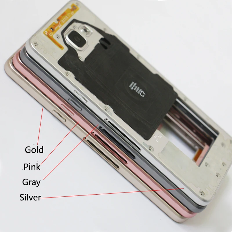 Со средней лицевой панелью для samsung GALAXY A510 a5100 A5 A510F A510V a5108 средняя рамка каркас Корпус+ маленький Запчасти