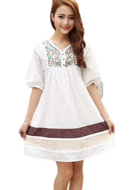 CnWay 2016 Vintage 70s Women Mexican Loose Half Sleeve Blouses Ethnic Embroidered Pessant Hippie Blouse Pregnant CnWay 2016 Vintage 70s Women Mexican Loose Half Sleeve Blouses Ethnic Embroidered Pessant Hippie Blouse Pregnant
