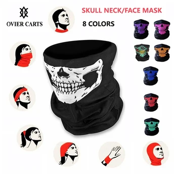 

1Pc Halloween Mask Festival Skull Mask Outdoor Motorcycle Bicycle Helmet Multifunctional Neck Warmer Face Mask Bandana Headband