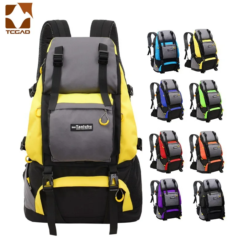 

New high capacity Waterproof Nylon Women&Men Travel Backpack Camping Rucksack Mountaineering Hiking Cycling Outdoor Sports Bag