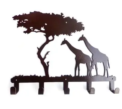 Wrought iron clothes hook,