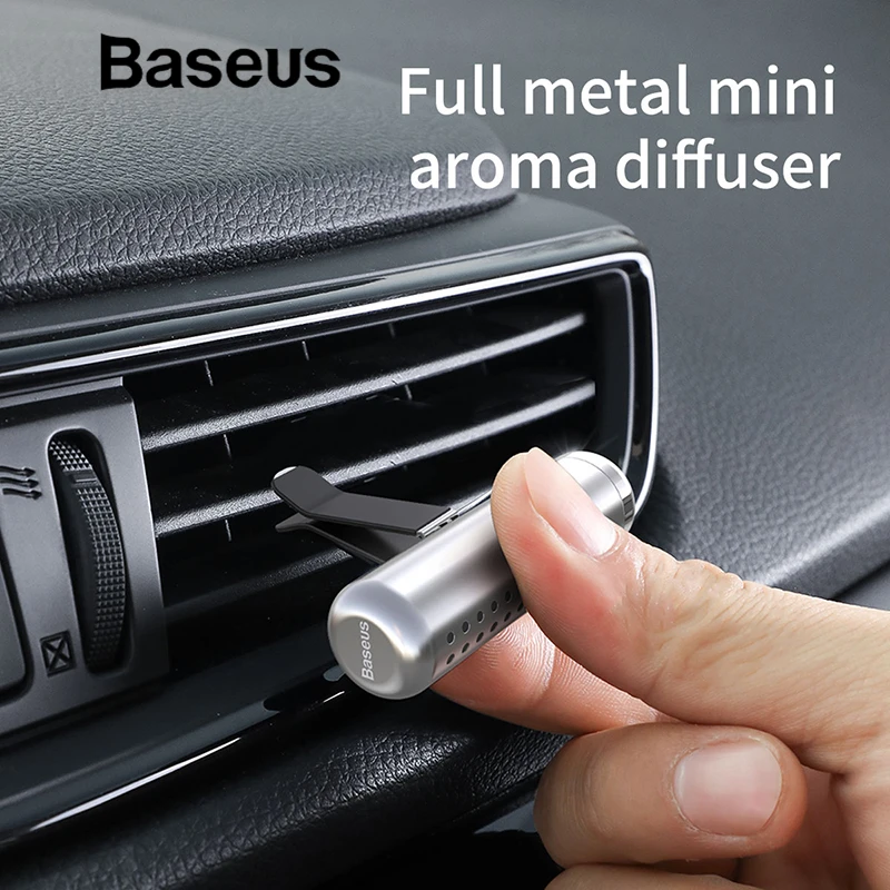 

Baseus Solid Car Air Freshener Metal Car Perfume Air Freshener Auto Diffuser Smell Aromatherapy Vent Clip Solid Perfume
