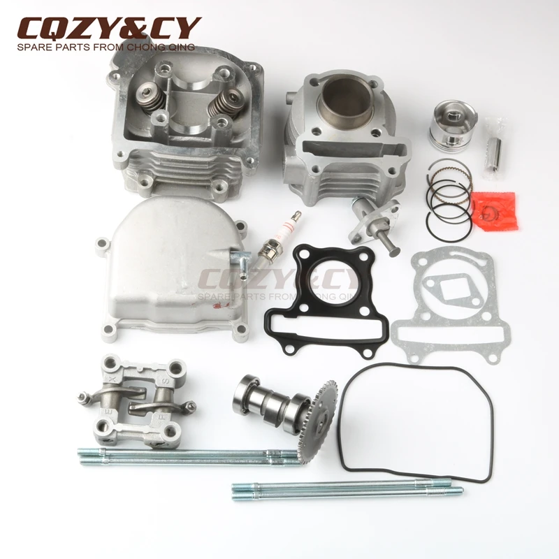 

Scooter 39mm Cylinder Kit & NON EGR Cylinder Head & Piston kit for REX Capriolo 50 RS 400 450 460 500 900 QM50QT-6A 10A GY6 4T