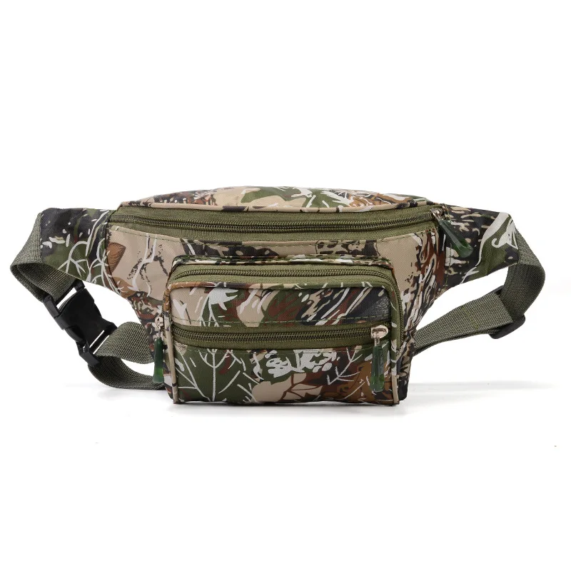 

High Quality Practical Camouflage Fanny Pack Waist Bag Waterproof Antitheft Men Women Walking Mountaineering Chest Bag Fashion